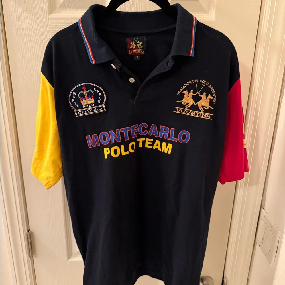 La Martina - Monte Carlo Polo Team Men's Shirt - Rare - Picture 1 of 6